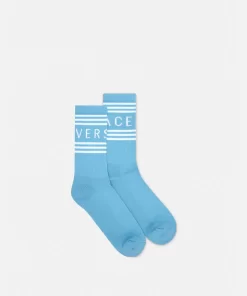 Online 90S Vintage Logo-Socken Herren Socken