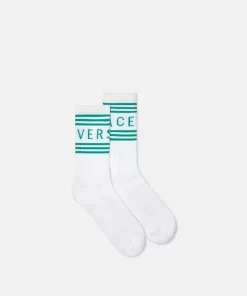 New 90S Vintage Logo-Socken Herren Socken