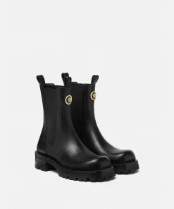 Hot Alia Chelsea-Boots Aus Leder Damen Stiefel