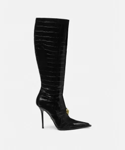 Online Alia Stiefel Mit Krokoeffekt Damen Stiefel