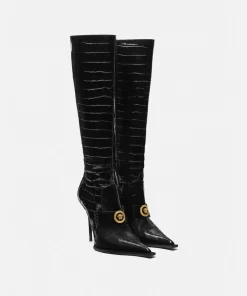 Online Alia Stiefel Mit Krokoeffekt Damen Stiefel