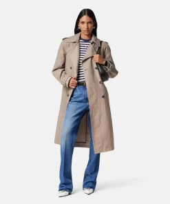 Shop Barocco Jacquard-Trenchcoat Damen Jacken & Mäntel