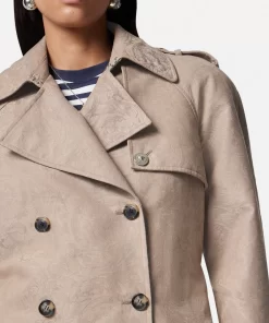 Shop Barocco Jacquard-Trenchcoat Damen Jacken & Mäntel