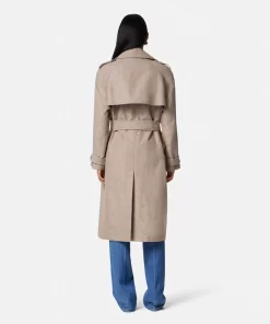 Shop Barocco Jacquard-Trenchcoat Damen Jacken & Mäntel