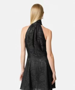 Flash Sale Barocco Minikleid Mit Schal-Krawatte Damen Kleider