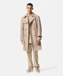 Clearance Barocco Trenchcoat Aus Jacquard Herren Jacken & Mäntel