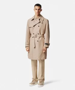 Clearance Barocco Trenchcoat Aus Jacquard Herren Jacken & Mäntel