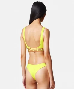 New Bikinihoschen Mit Greca-Bordure Damen Bademode