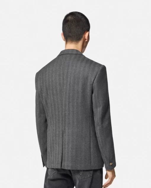 Best Sale Blazer Aus Kaschmir Mit Fischgratmuster Herren Blazer & Anzüge