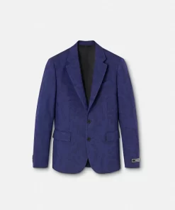 Online Einreihiger Barocco Jacquard-Blazer Herren Blazer & Anzüge