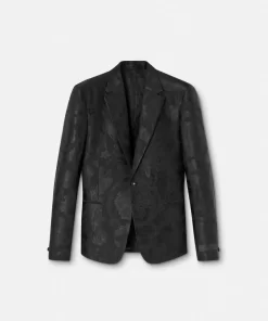 Shop Einreihiger Barocco Jacquard-Blazer Herren Blazer & Anzüge