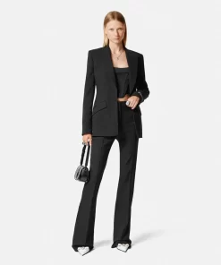 Outlet Einreihiger Barocco Jacquard-Wollblazer Damen Anzüge