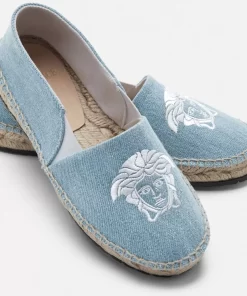 New Espadrilles Mit Medusa Kids-Stickerei Kinder Schuhe