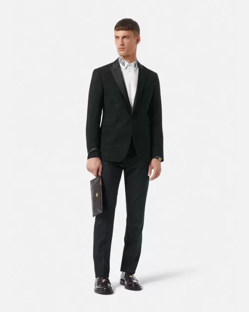 Fashion Formaler Blazer Mit Barocco-Stickerei Herren Blazer & Anzüge