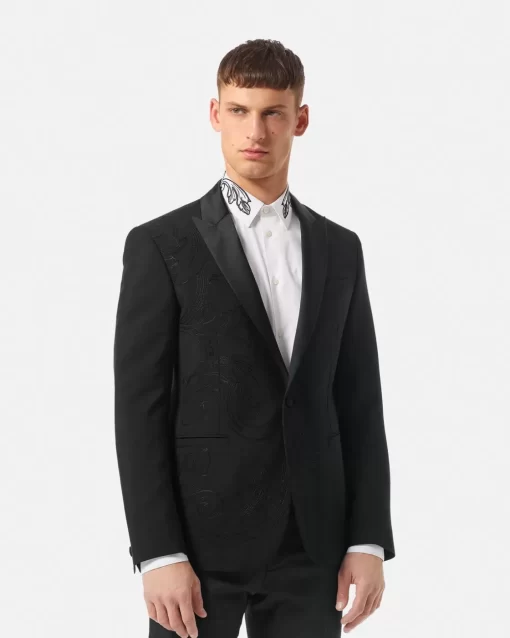 Fashion Formaler Blazer Mit Barocco-Stickerei Herren Blazer & Anzüge