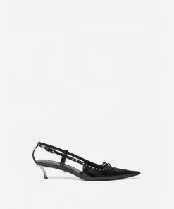 Best Geschnurte Niedrige Pin-Point Slingback-Pumps Damen Pumps