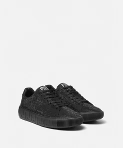 Shop Greca Sneaker In Kroko-Optik Mit Kristallen Herren Greca