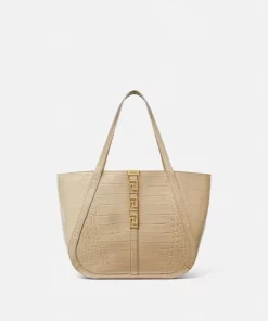 Clearance Grose Greca Goddess Tote Bag In Kroko-Optik Damen Shopper