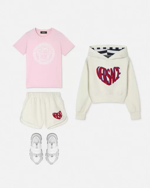 Online Heart Logo Kids Sweatshorts Kinder Bekleidung