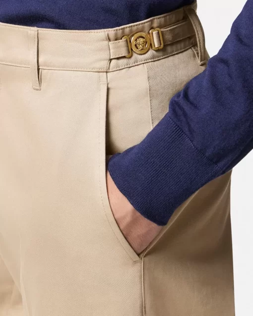 Outlet Hose Aus Gabardine Herren Hosen