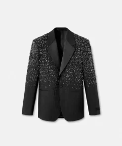 Best Sale Jacquard-Blazer Mit Kristall-Kroko-Effekt Herren Blazer & Anzüge