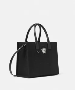 Cheap Kleine La Medusa Tote Bag Aus Canvas Damen Schultertaschen & Umhängetaschen