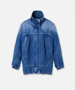 Cheap Kokon-Parka Aus Denim Damen Denim