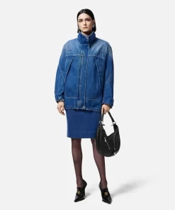 Cheap Kokon-Parka Aus Denim Damen Denim