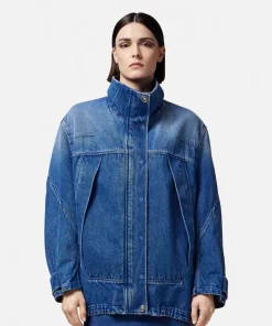 Cheap Kokon-Parka Aus Denim Damen Denim