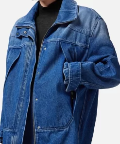 Cheap Kokon-Parka Aus Denim Damen Denim