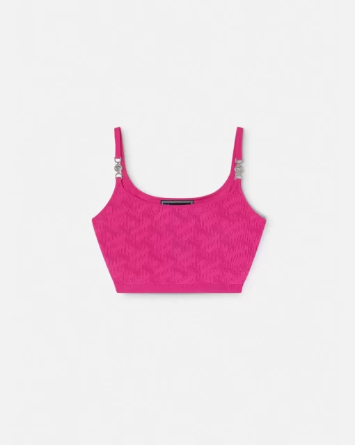 Shop La Greca Medusa '95 Strick-Crop-Top Damen Strick