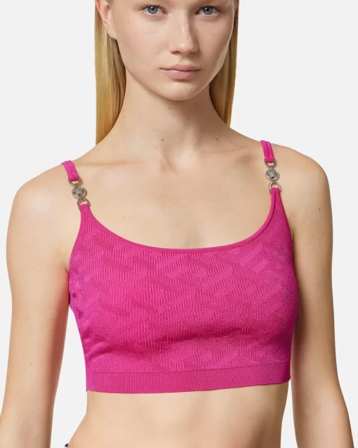 Shop La Greca Medusa '95 Strick-Crop-Top Damen Strick