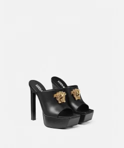 Fashion La Medusa Plateau-Mules Damen Plateauschuhe