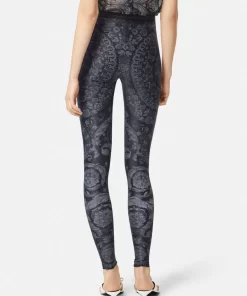 Online Leggings Im Barocco-Print Damen Hosen & Shorts