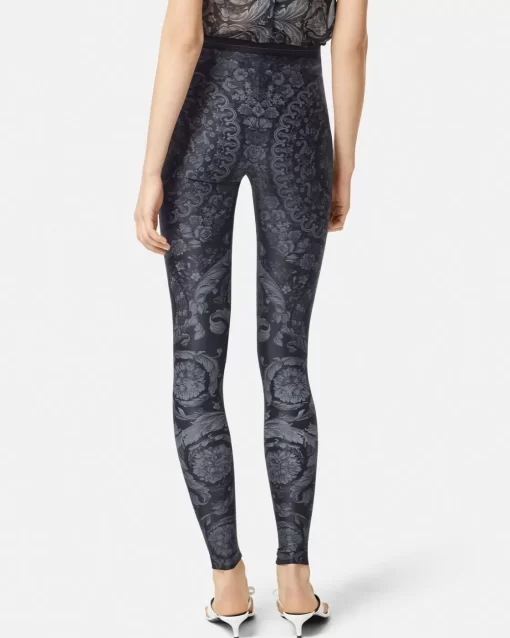 Online Leggings Im Barocco-Print Damen Hosen & Shorts