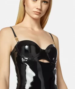 Sale Medusa '95 Latex-Midikleid Damen Kleider