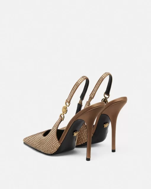 Cheap Medusa '95 Slingback-Pumps Mit Kristallen Damen Pumps