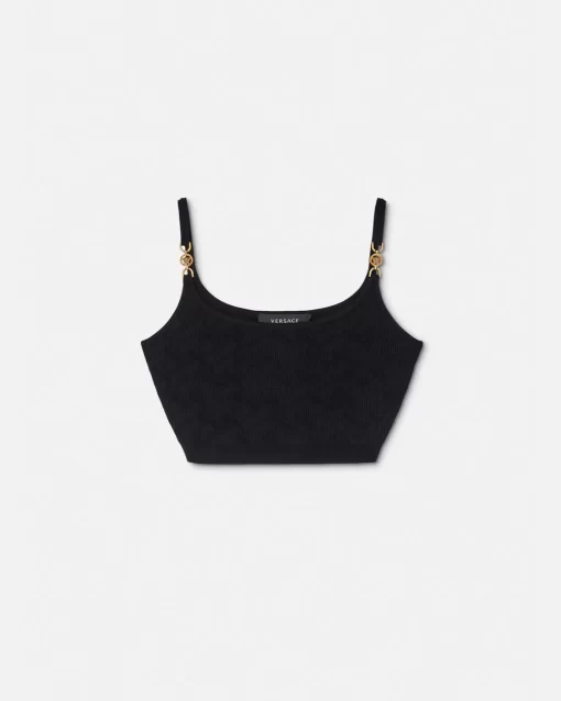 Clearance Medusa '95 Strick-Crop-Top Damen Strick