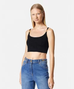 Clearance Medusa '95 Strick-Crop-Top Damen Strick