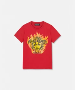 Cheap Medusa Flame Kids T-Shirt Kinder Bekleidung