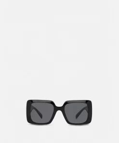 Best Sale Medusa Stud Eckige Sonnenbrille Damen Sonnenbrillen