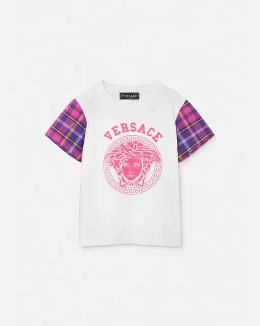 Online Medusa Tartan Kids T-Shirt Kinder Bekleidung