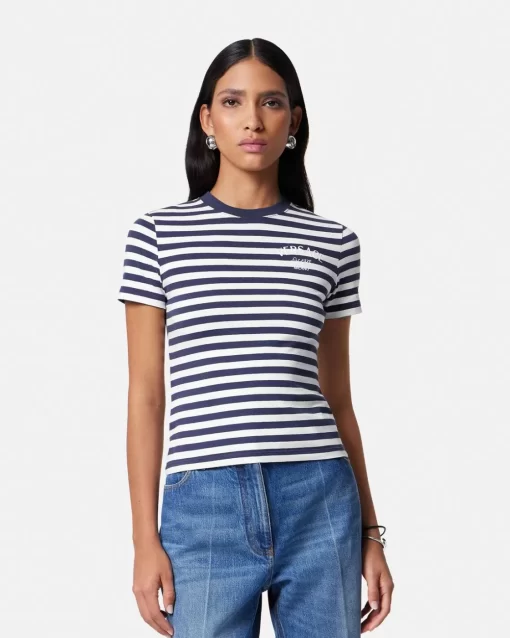 Fashion Nautical T-Shirt Mit Streifen Damen T-Shirts & Sweatshirts