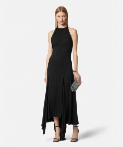 Cheap Neckholder-Kleid Mit Schleife Damen Kleider