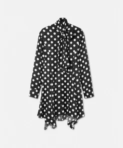 Clearance Polka Dot Hemdkleid Damen Kleider