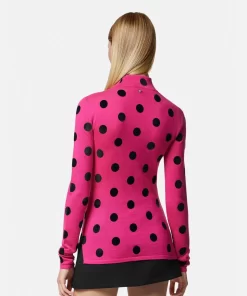 New Polka Dot Rollkragenpullover Damen Strick