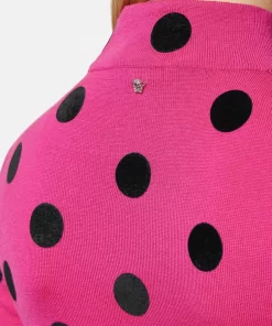 New Polka Dot Rollkragenpullover Damen Strick