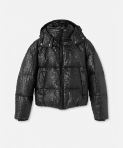 Best Sale Pufferjacke Aus Cloquet In Kroko-Optik Damen Jacken & Mäntel