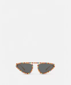 Sale Signature Medusa Crystal Sonnenbrille Damen Sonnenbrillen