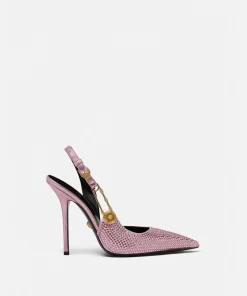 Sale Slingback-Pumps Mit Safety Pin Und Kristallen Damen Pumps